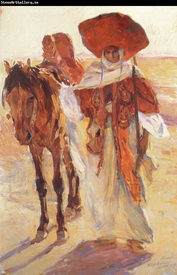 Victor Prouve Arab Horseman